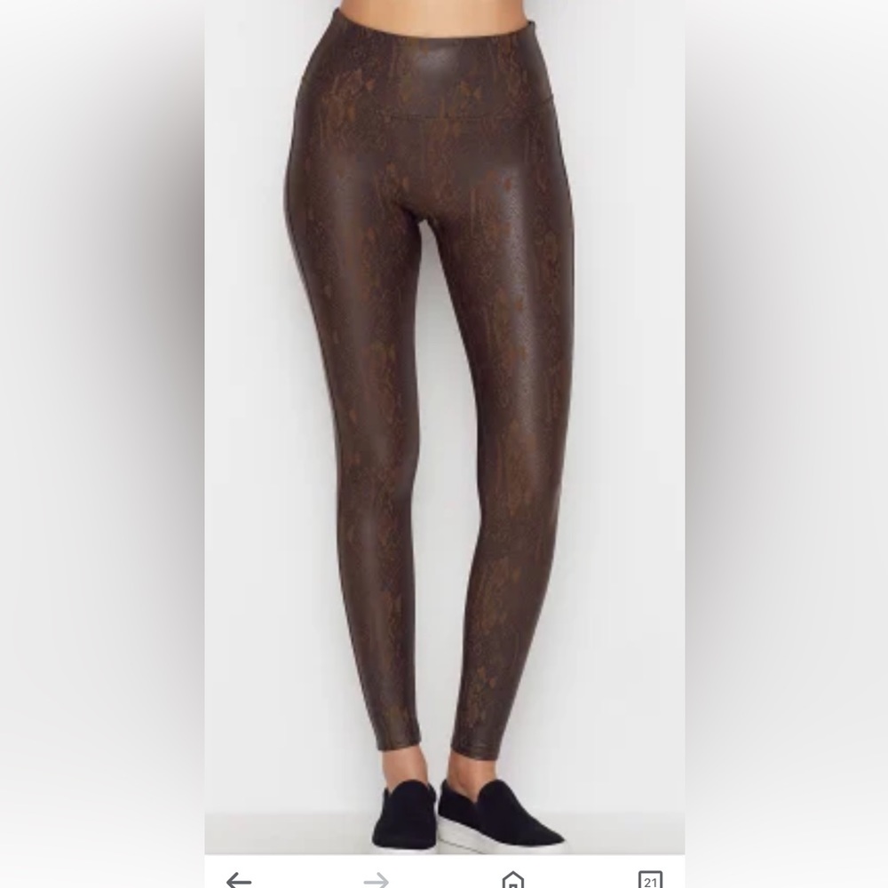 Spanx snake print leggings